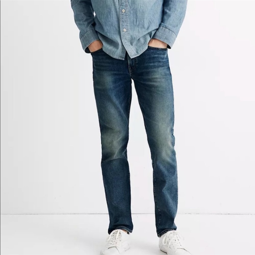 MADEWELL Men’s Dark Wash Slim Jeans
